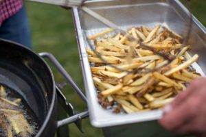 Crazy Kettle French Fries remove carefully